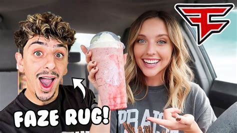 Faze rug starbucks drink - With its harmonious balance between sweet vanilla bean frappuccino, chocolatey java chips, and tangy strawberry topping, this caffeine-packed beverage will give you that boost you need to start your day off on the right foot. So grab one today and see why everyone is raving about this new concoction from Starbucks!